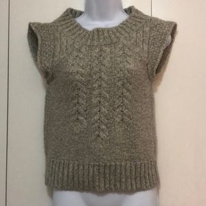 7 For All Mankind Cap Sleeve Wool Sweater